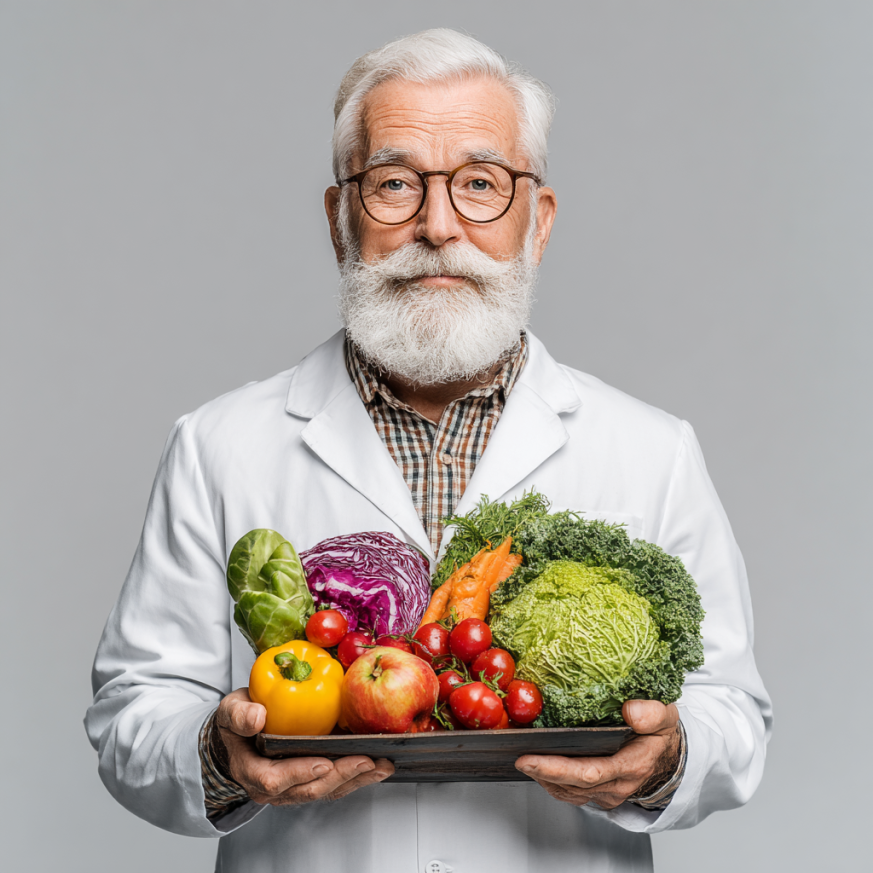 Spokojení senioři při přípravě zdravého jídla